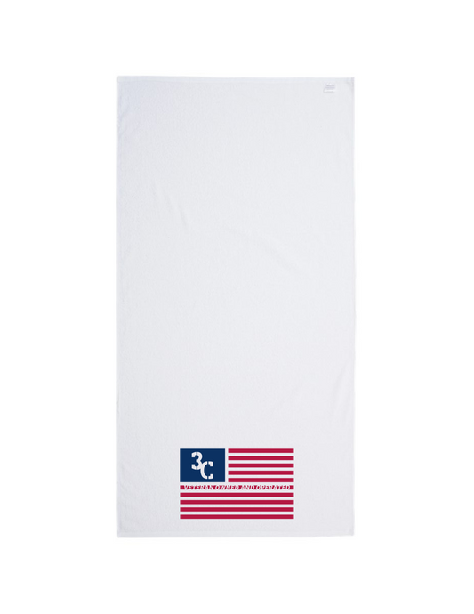 3C Flag Velour Beach Towel