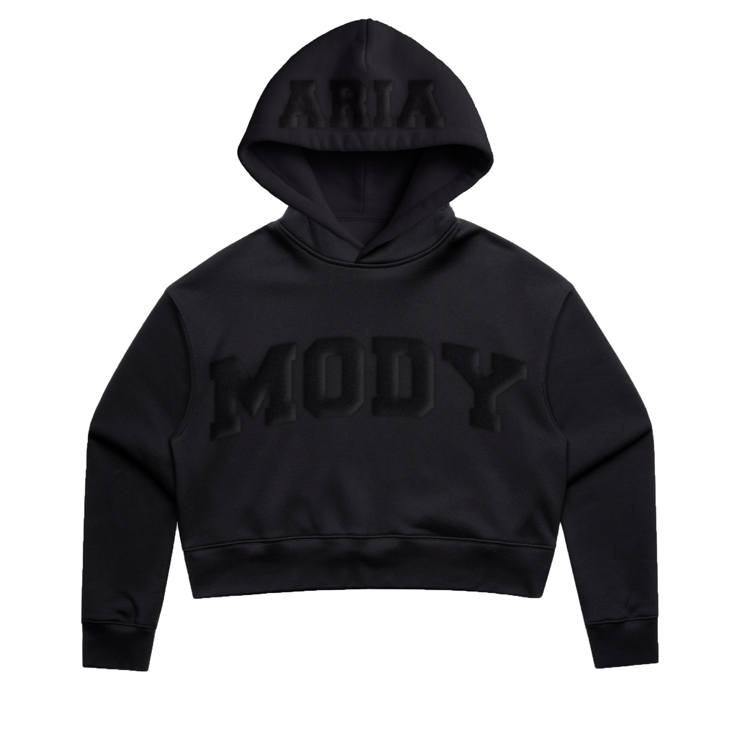 "Aria Mody" Black Puff Hoodie