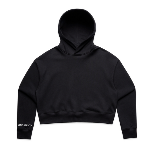 "Aria Mody" Black Photo Hoodie