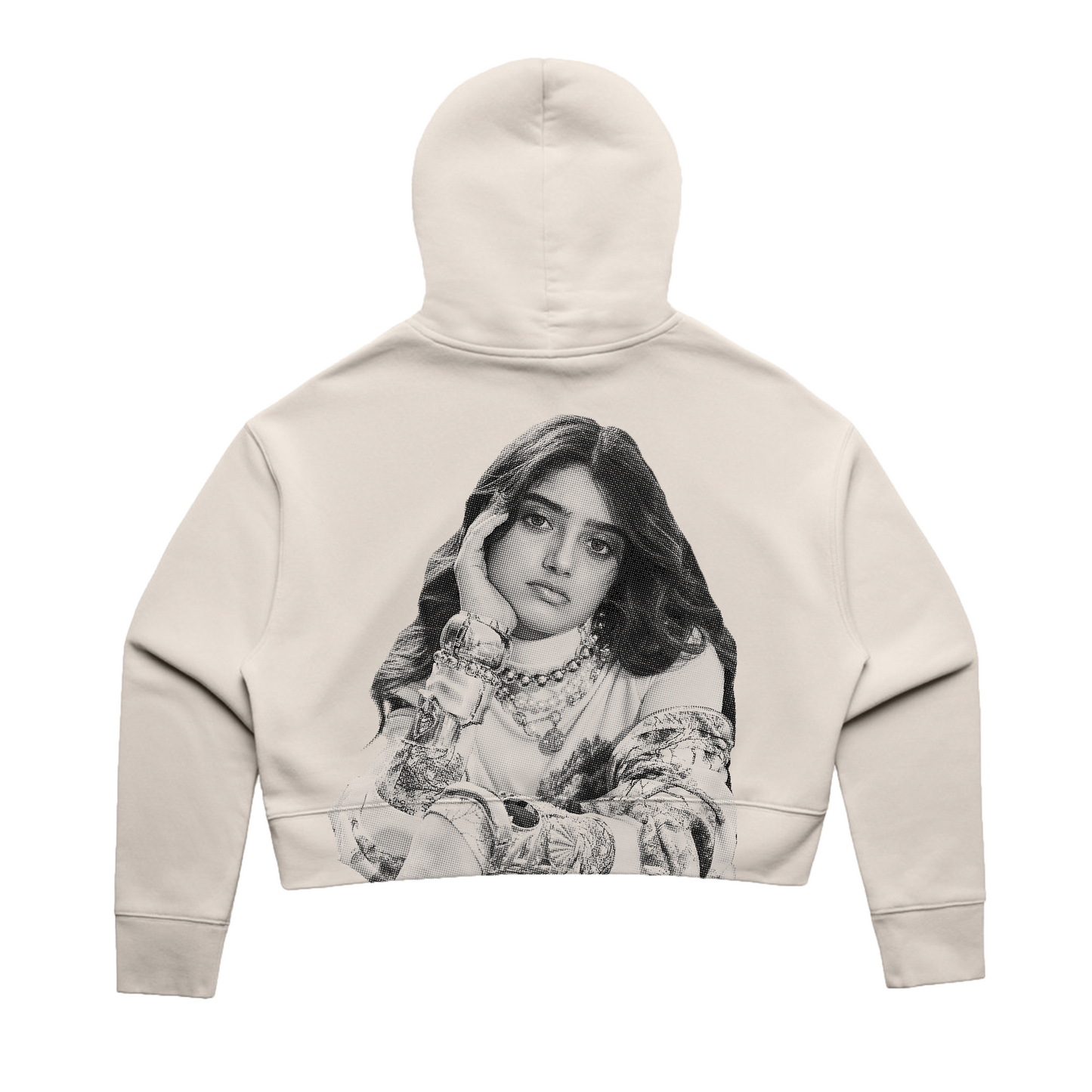 "Aria Mody" Bone Photo Hoodie