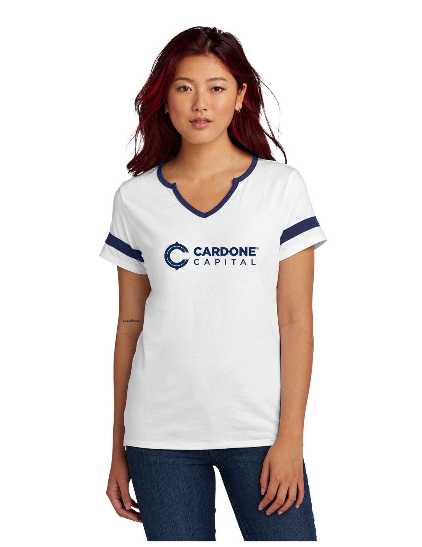 Cardone Capital Ladies Notch Neck Tee