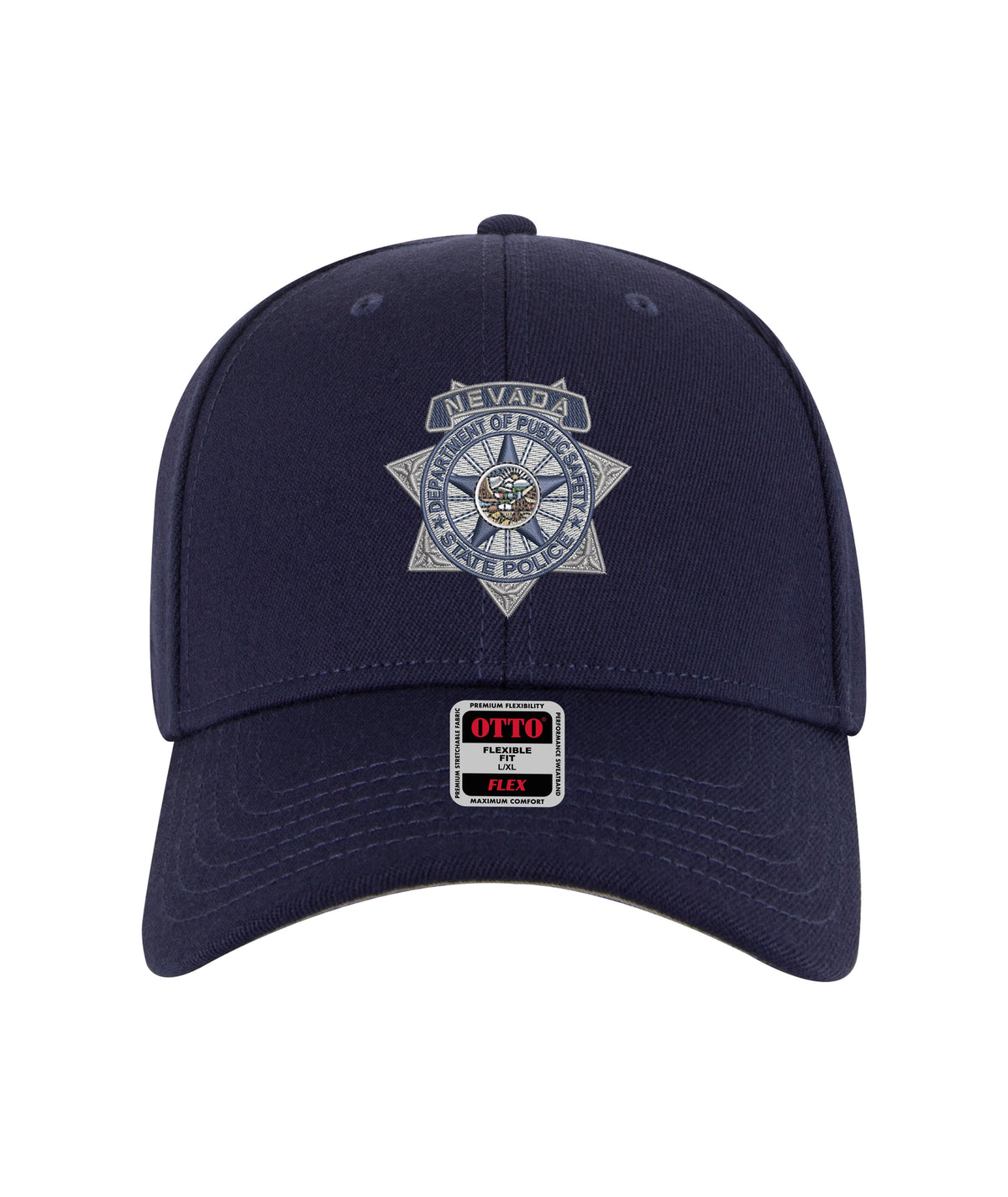 OTTO Flex 11-1328 Navy cap with NDPS State Police badge