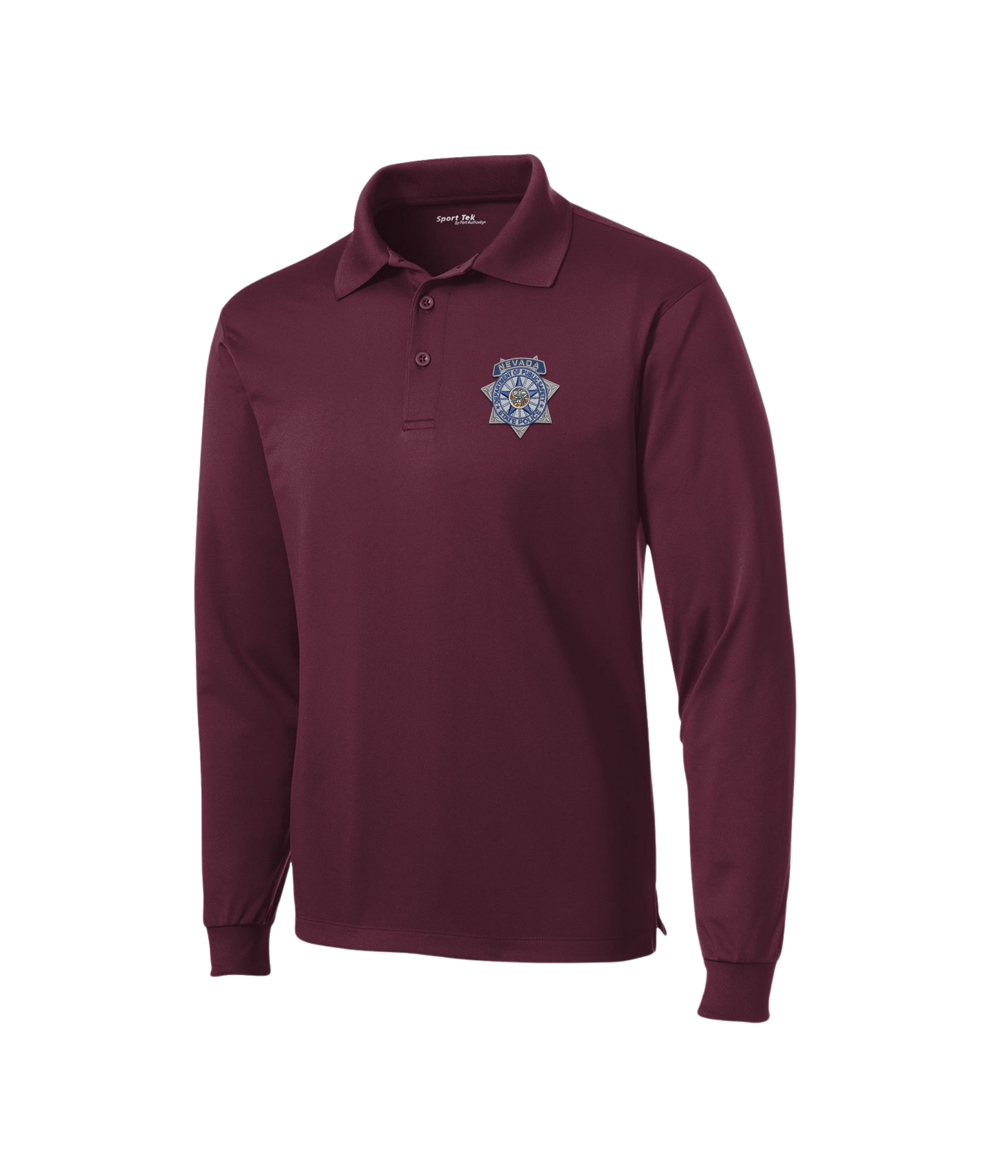 Sport-Tek Long Sleeve Micropique Sport-Wick Polo - Badge