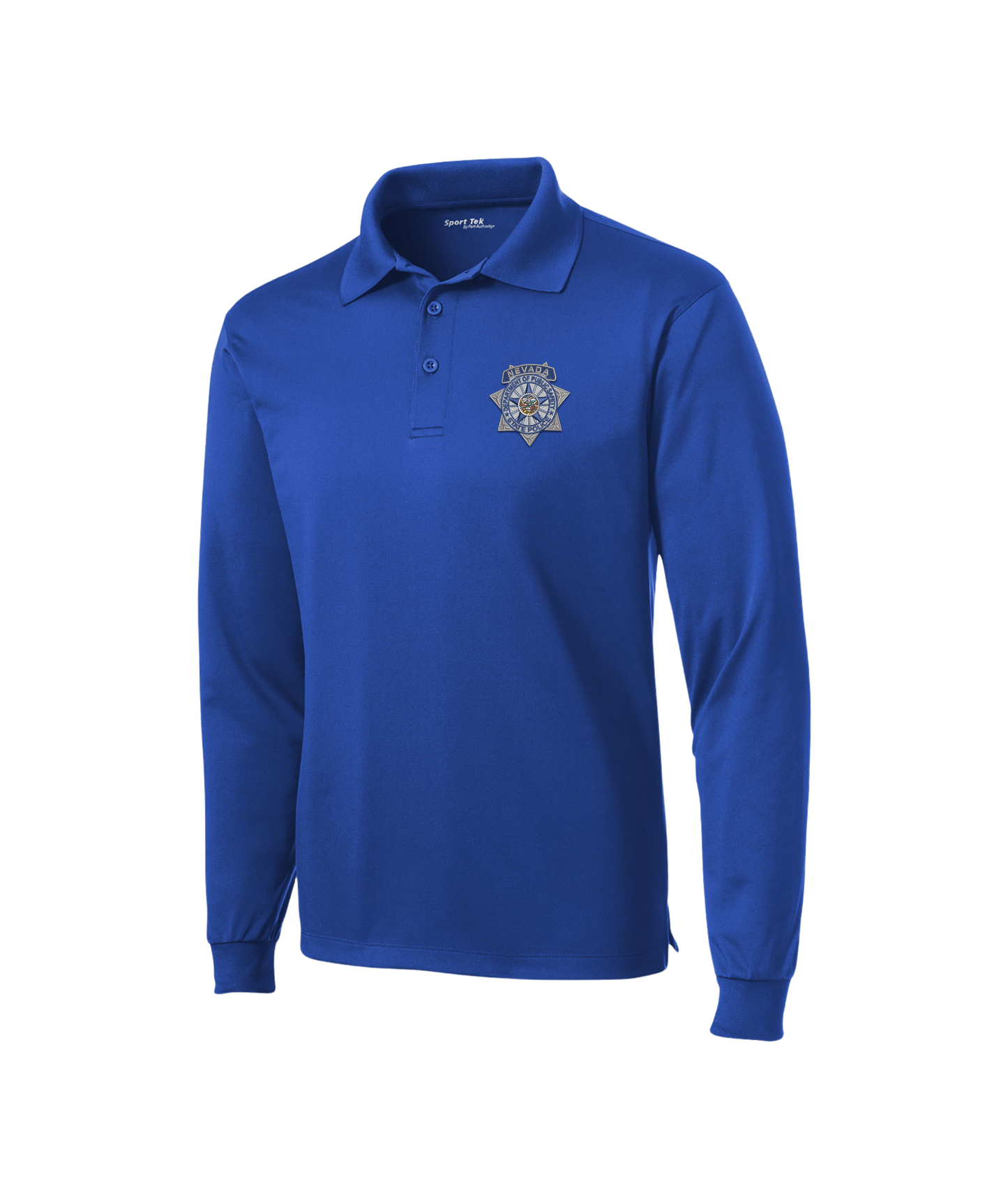 Sport-Tek Long Sleeve Micropique Sport-Wick Polo - Badge