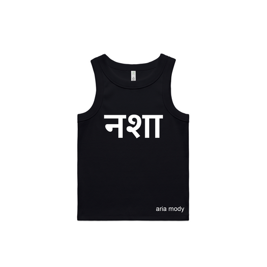 "Nashaa" Black Tank Top