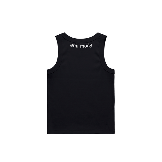 "Aag" Black Tank Top