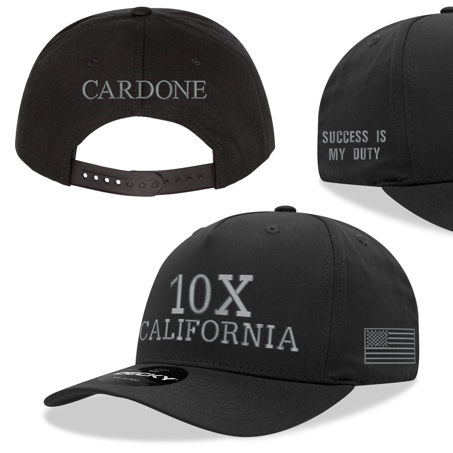 10X California Snapback Hat