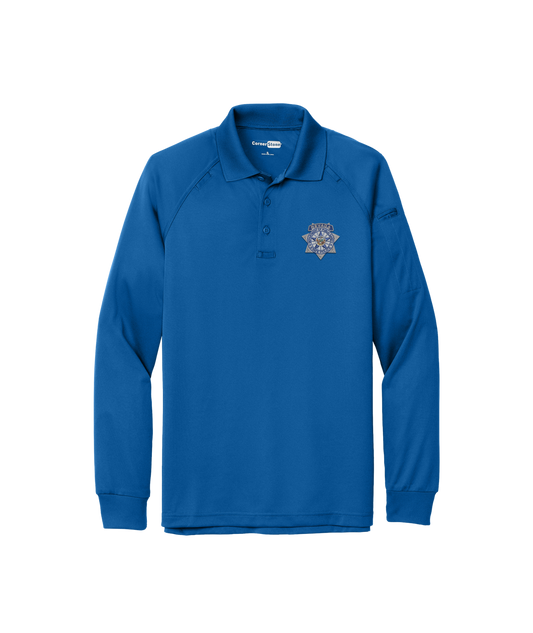 CornerStone Long Sleeve Select Snag-Proof Tactical Polo - Badge