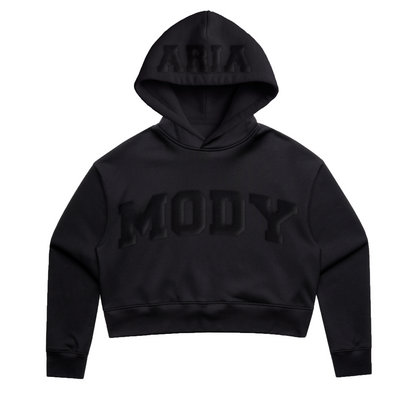 "Aria Mody" Black Puff Hoodie