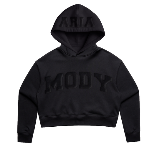 "Aria Mody" Black Puff Hoodie