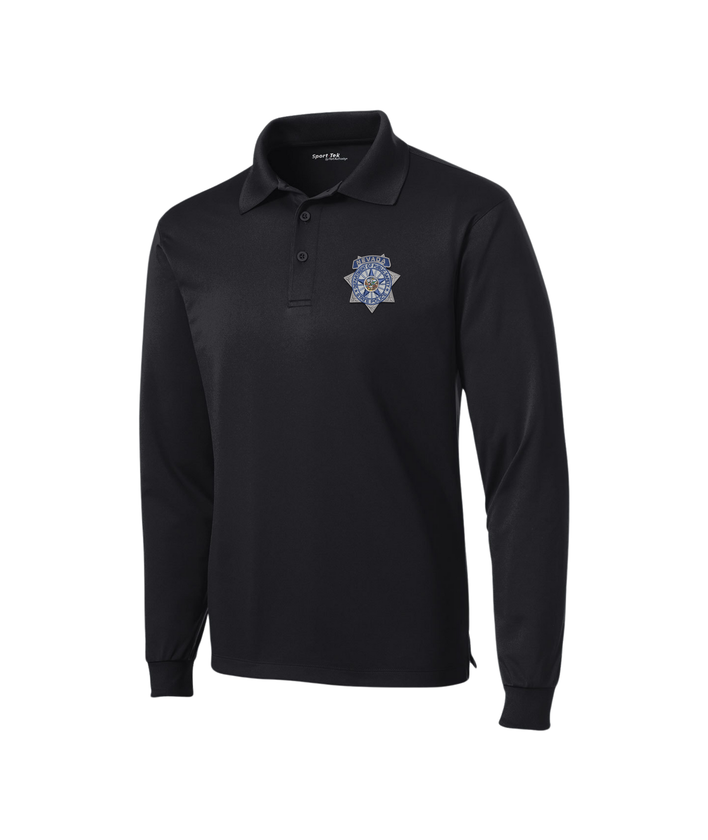 Sport-Tek Long Sleeve Micropique Sport-Wick Polo - Badge