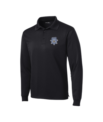Sport-Tek Long Sleeve Micropique Sport-Wick Polo - Badge