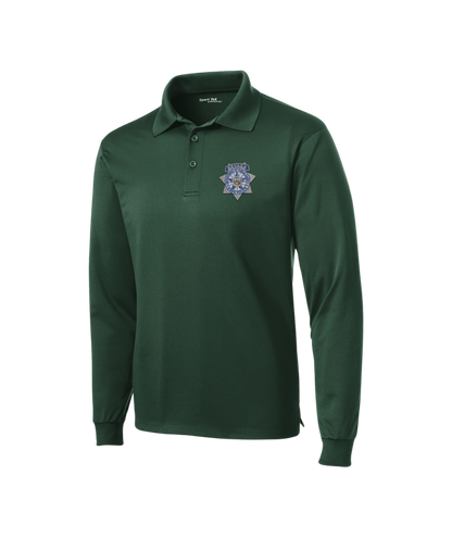 Sport-Tek Long Sleeve Micropique Sport-Wick Polo - Badge