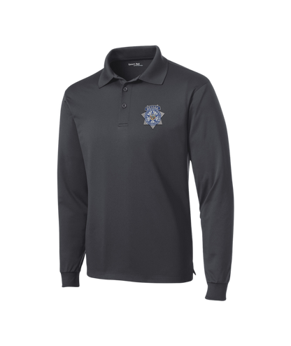 Sport-Tek Long Sleeve Micropique Sport-Wick Polo - Badge