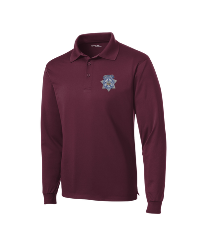 Sport-Tek Long Sleeve Micropique Sport-Wick Polo - Badge