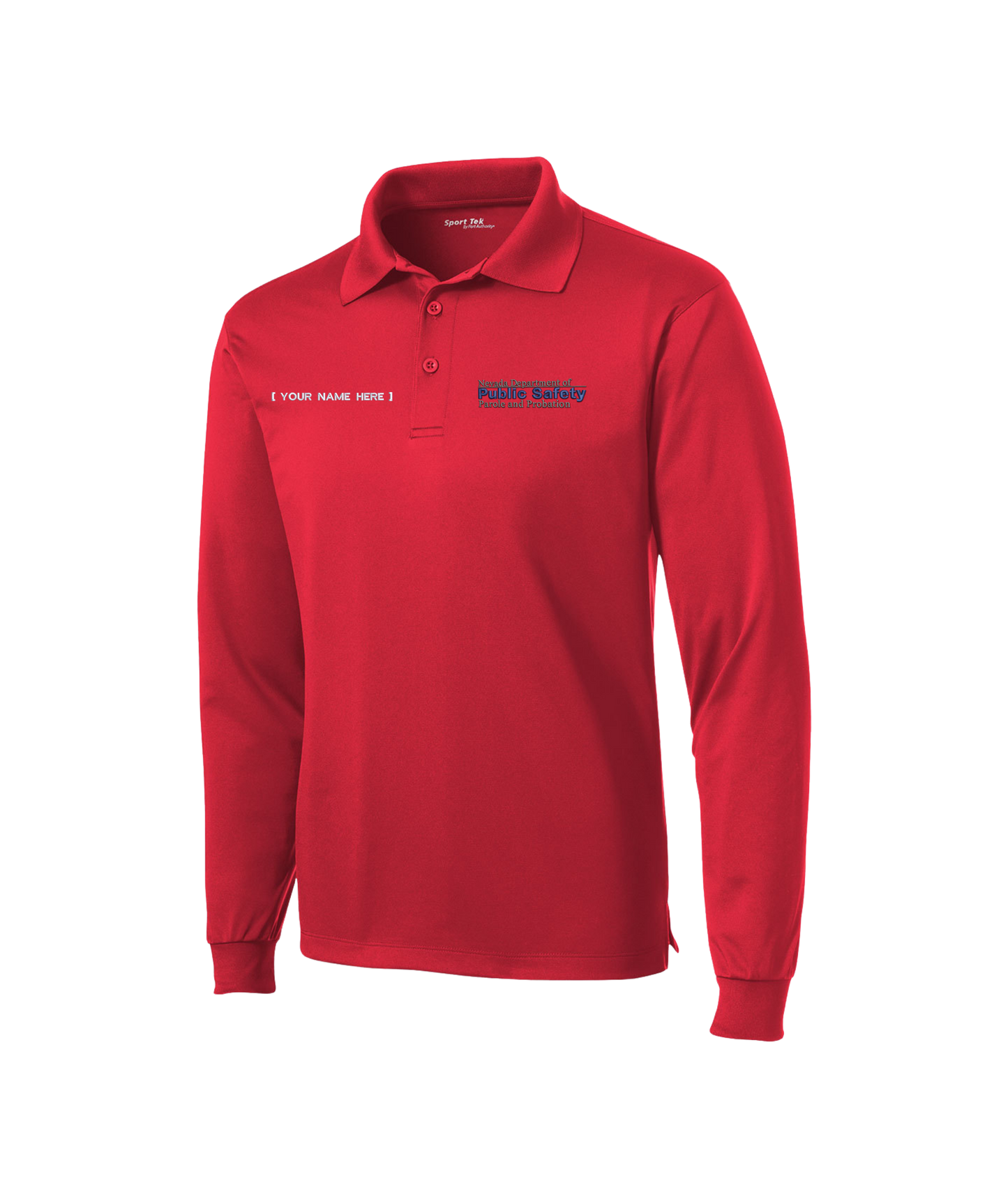 Sport-Tek Long Sleeve Micropique Sport-Wick Polo - NDPS