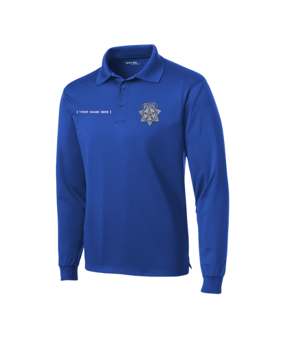Sport-Tek Long Sleeve Micropique Sport-Wick Polo - Badge