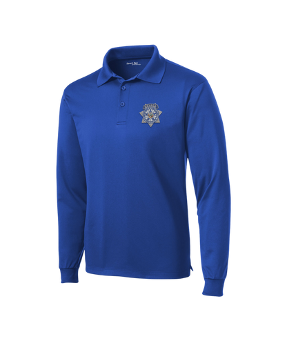 Sport-Tek Long Sleeve Micropique Sport-Wick Polo - Badge
