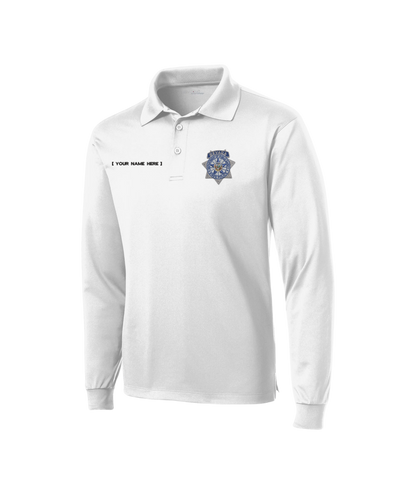 Sport-Tek Long Sleeve Micropique Sport-Wick Polo - Badge