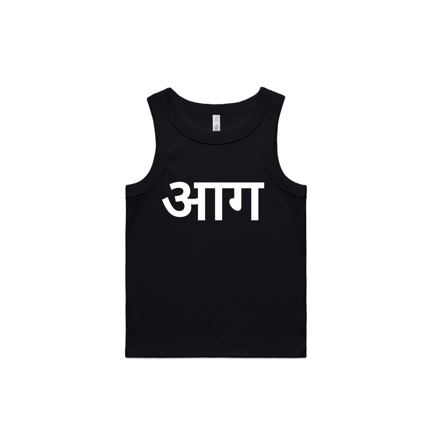 "Aag" Black Tank Top