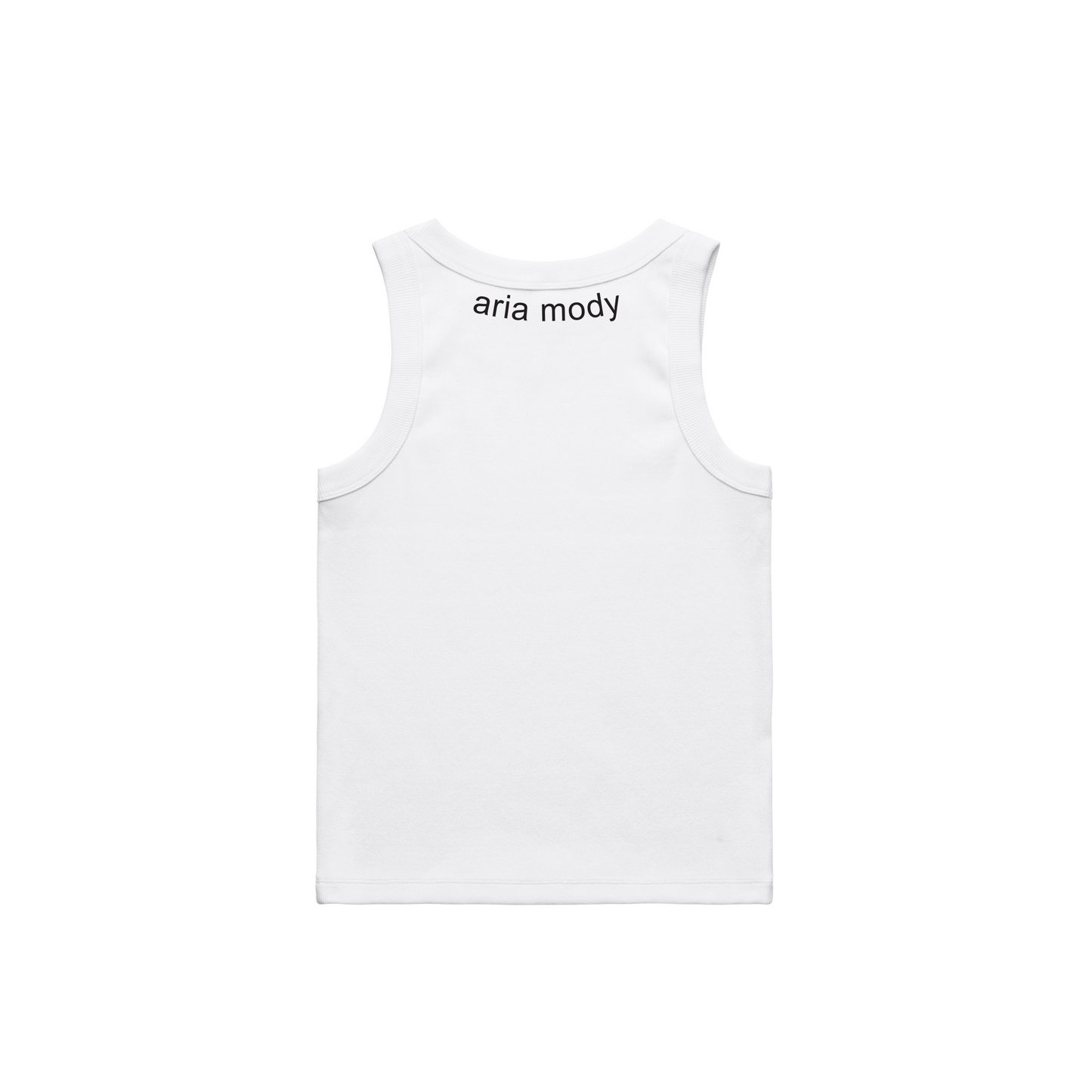 "Aag" White Tank Top
