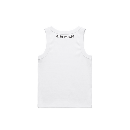 "Aag" White Tank Top