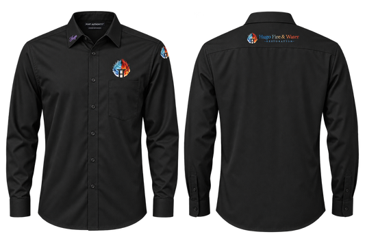 Hugo Long Sleeve Performance Staff Shirt mockup
